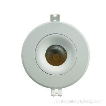 CE/RoHS certificated COB 10W sharp LED downlight, 80 to 90lm/W, new design for shopping malls